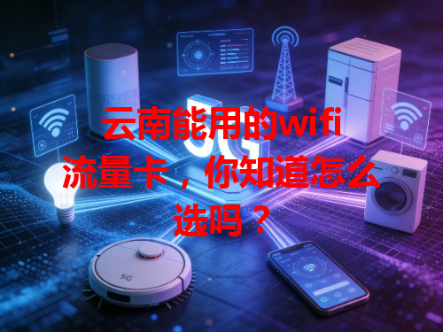 云南能用的wifi流量卡，你知道怎么选吗？