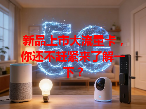 新品上市大流量卡，你还不赶紧来了解一下？