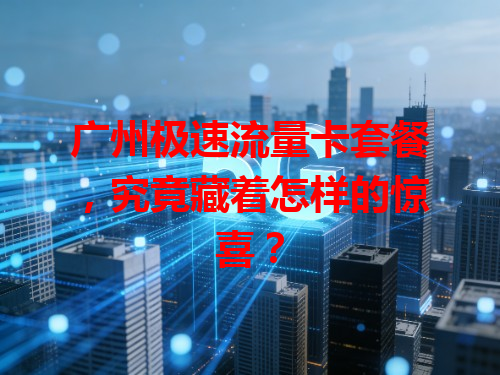 广州极速流量卡套餐，究竟藏着怎样的惊喜？