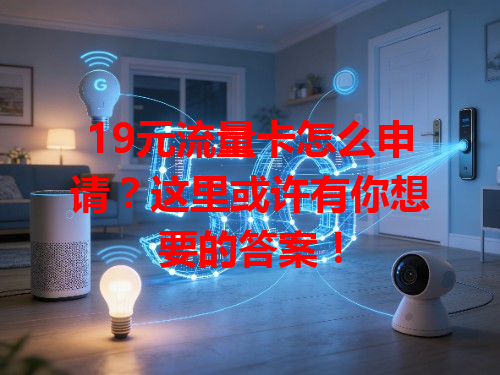 19元流量卡怎么申请？这里或许有你想要的答案！