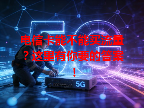 电信卡能不能买流量？这里有你要的答案！