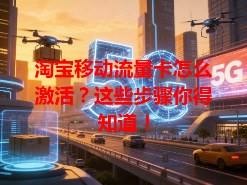 淘宝移动流量卡怎么激活？这些步骤你得知道！