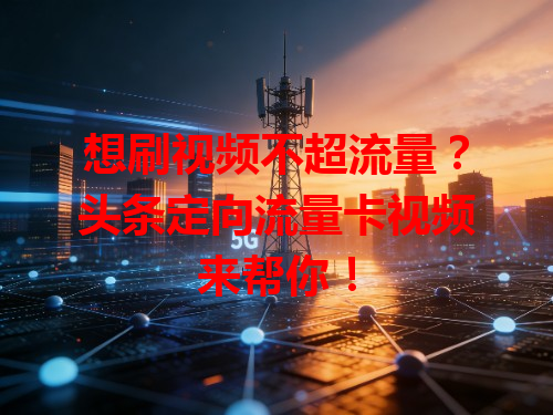 想刷视频不超流量?头条定向流量卡视频来帮你!