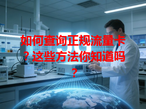 如何查询正规流量卡？这些方法你知道吗？