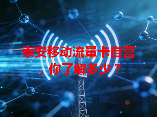 泰安移动流量卡自营，你了解多少？