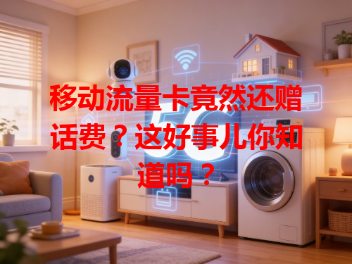 移动流量卡竟然还赠话费？这好事儿你知道吗？