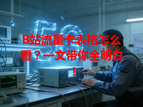 B站流量卡表格怎么看？一文带你全明白！