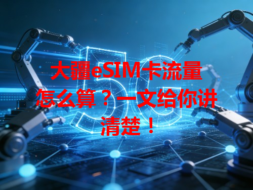 大疆eSIM卡流量怎么算？一文给你讲清楚！