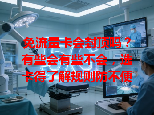 免流量卡会封顶吗？有些会有些不会，选卡得了解规则防不便