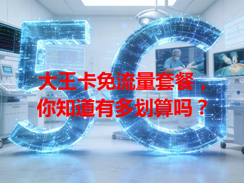 大王卡免流量套餐，你知道有多划算吗？