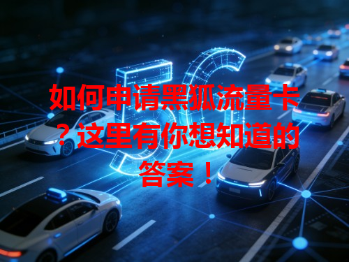 如何申请黑狐流量卡?这里有你想知道的答案!