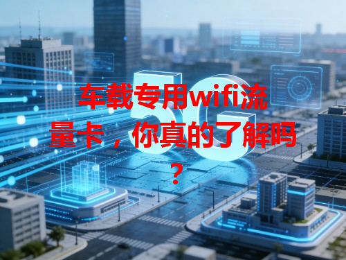 车载专用wifi流量卡，你真的了解吗？