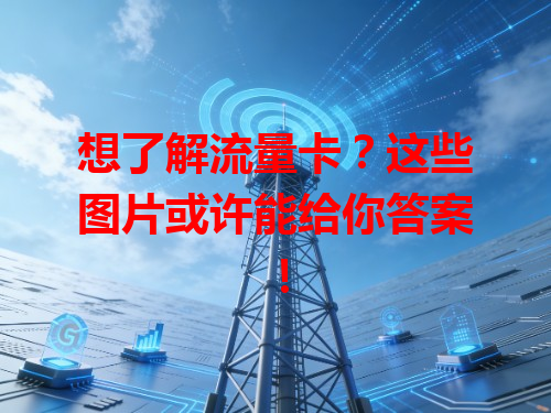 想了解流量卡？这些图片或许能给你答案！