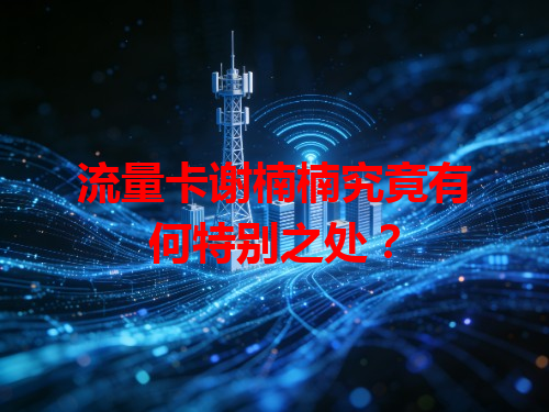 流量卡谢楠楠究竟有何特别之处？