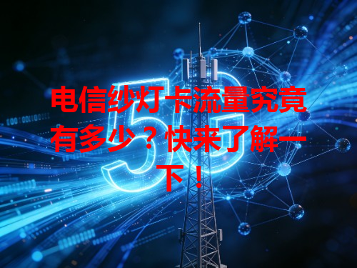 电信纱灯卡流量究竟有多少？快来了解一下！