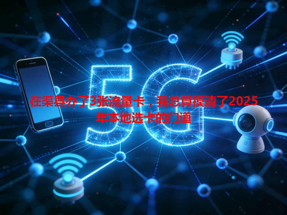 在渠县办了3张流量卡，我总算摸清了2025年本地选卡的门道