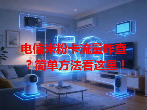 电信米粉卡流量咋查？简单方法看这里！