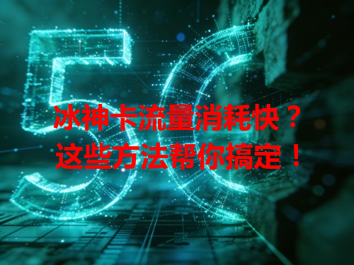 冰神卡流量消耗快？这些方法帮你搞定！