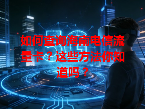 如何查询海南电信流量卡？这些方法你知道吗？