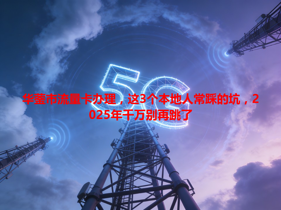 华蓥市流量卡办理，这3个本地人常踩的坑，2025年千万别再跳了