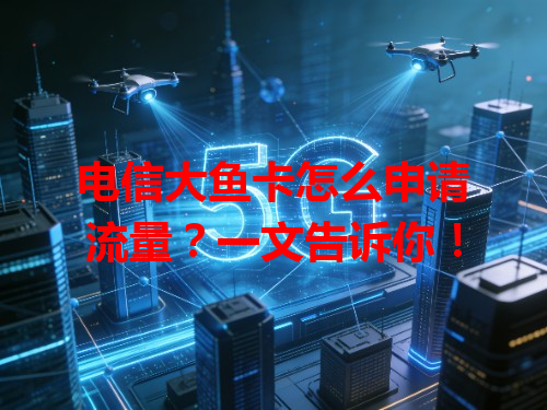 电信大鱼卡怎么申请流量？一文告诉你！
