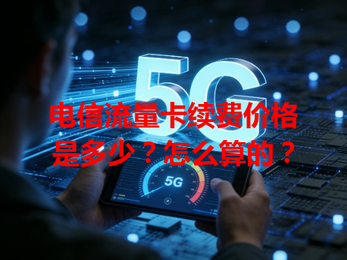 电信流量卡续费价格是多少？怎么算的？