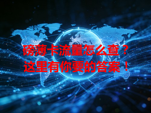 磅薄卡流量怎么查？这里有你要的答案！