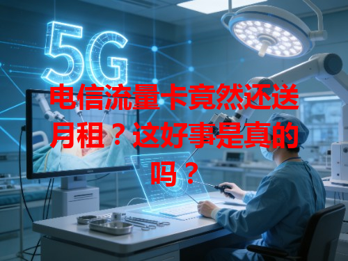 电信流量卡竟然还送月租？这好事是真的吗？