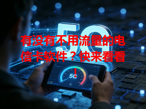 有没有不用流量的电信卡软件？快来看看！