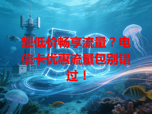 想低价畅享流量？电信卡优惠流量包别错过！