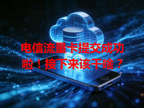 电信流量卡提交成功啦！接下来该干啥？