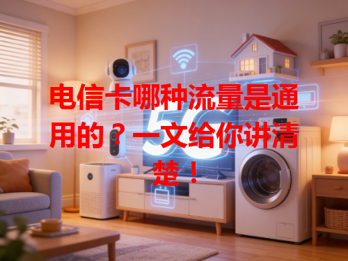 电信卡哪种流量是通用的？一文给你讲清楚！