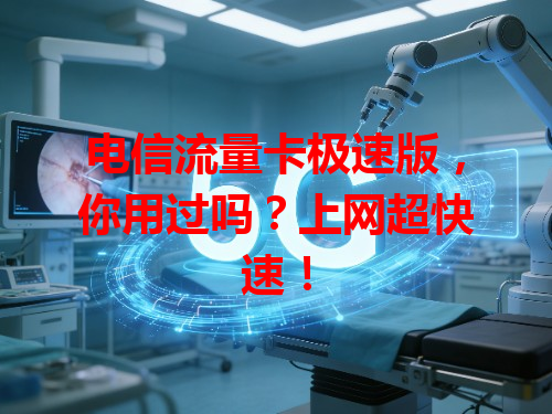 电信流量卡极速版，你用过吗？上网超快速！