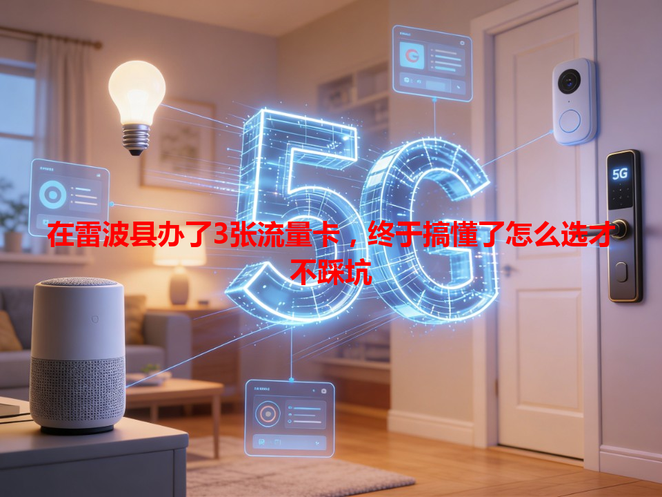 在雷波县办了3张流量卡，终于搞懂了怎么选才不踩坑