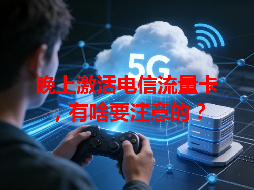晚上激活电信流量卡，有啥要注意的？
