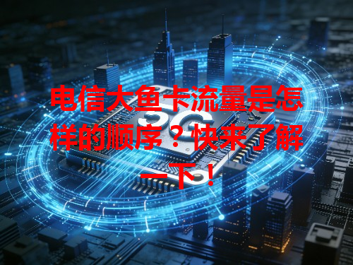 电信大鱼卡流量是怎样的顺序？快来了解一下！
