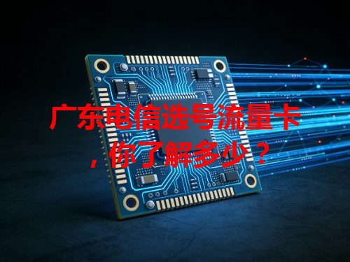 广东电信选号流量卡，你了解多少？