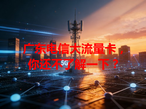 广东电信大流量卡，你还不了解一下？