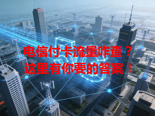电信付卡流量咋查？这里有你要的答案！
