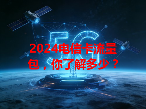 2024电信卡流量包，你了解多少？