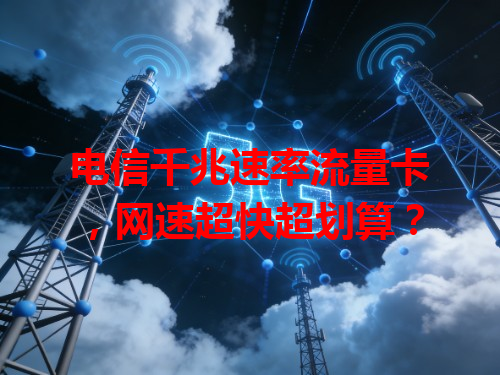 电信千兆速率流量卡,网速超快超划算?