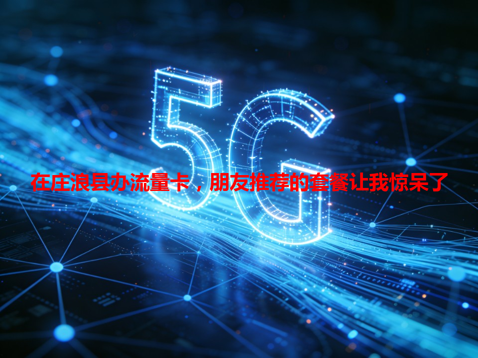 在庄浪县办流量卡，朋友推荐的套餐让我惊呆了
