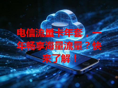 电信流量卡年套，一年畅享海量流量？快来了解！