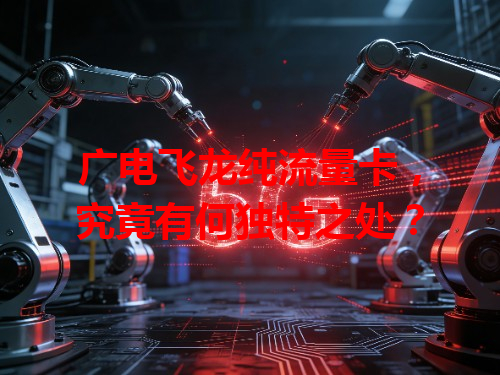 广电飞龙纯流量卡，究竟有何独特之处？