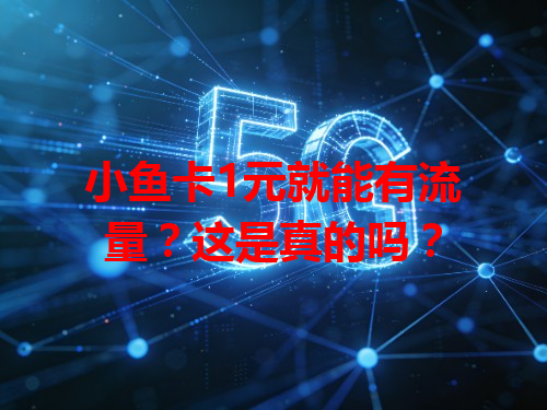 小鱼卡1元就能有流量？这是真的吗？