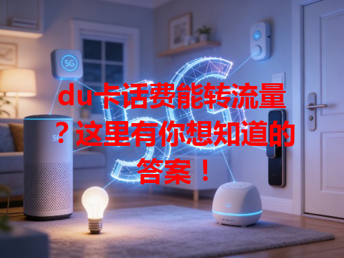 du卡话费能转流量？这里有你想知道的答案！