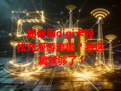 如何用digi卡轻松充漫游流量？看这篇就够了！