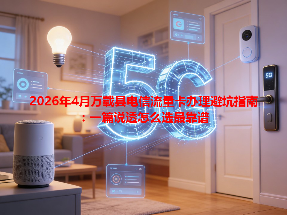 2026年4月万载县电信流量卡办理避坑指南：一篇说透怎么选最靠谱