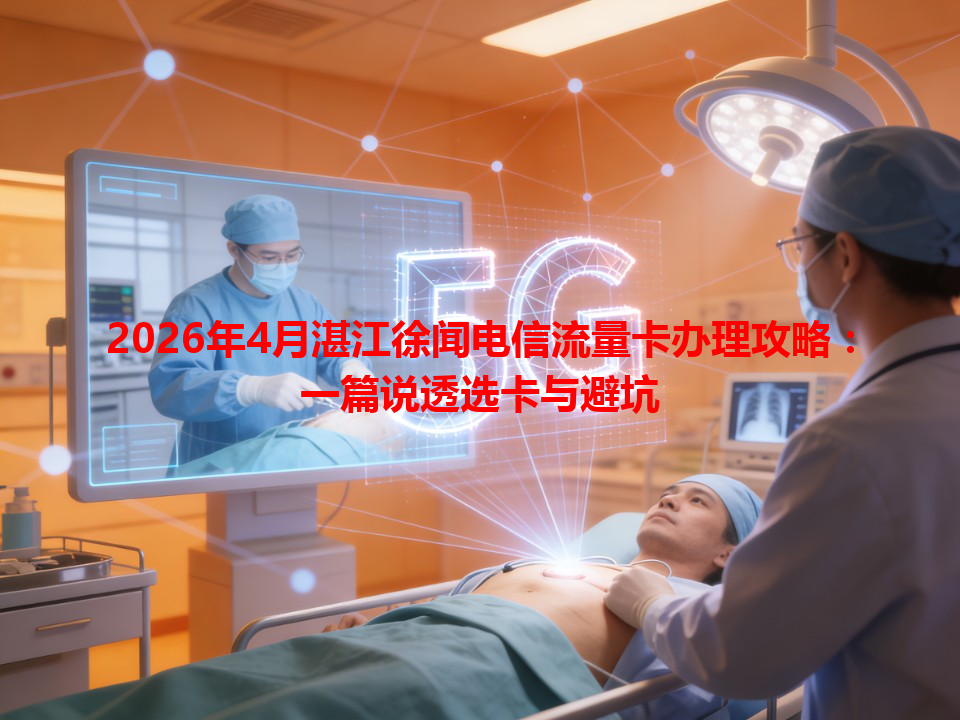 2026年4月湛江徐闻电信流量卡办理攻略：一篇说透选卡与避坑