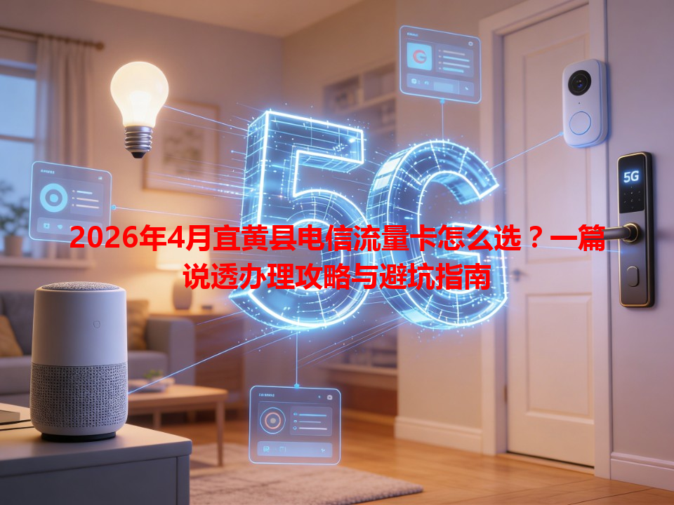 2026年4月宜黄县电信流量卡怎么选?一篇说透办理攻略与避坑指南